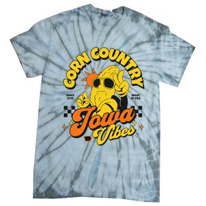 Corn Country Iowa Vibes Since 1846 Farming Corn Iowa Tie-Dye T-Shirt