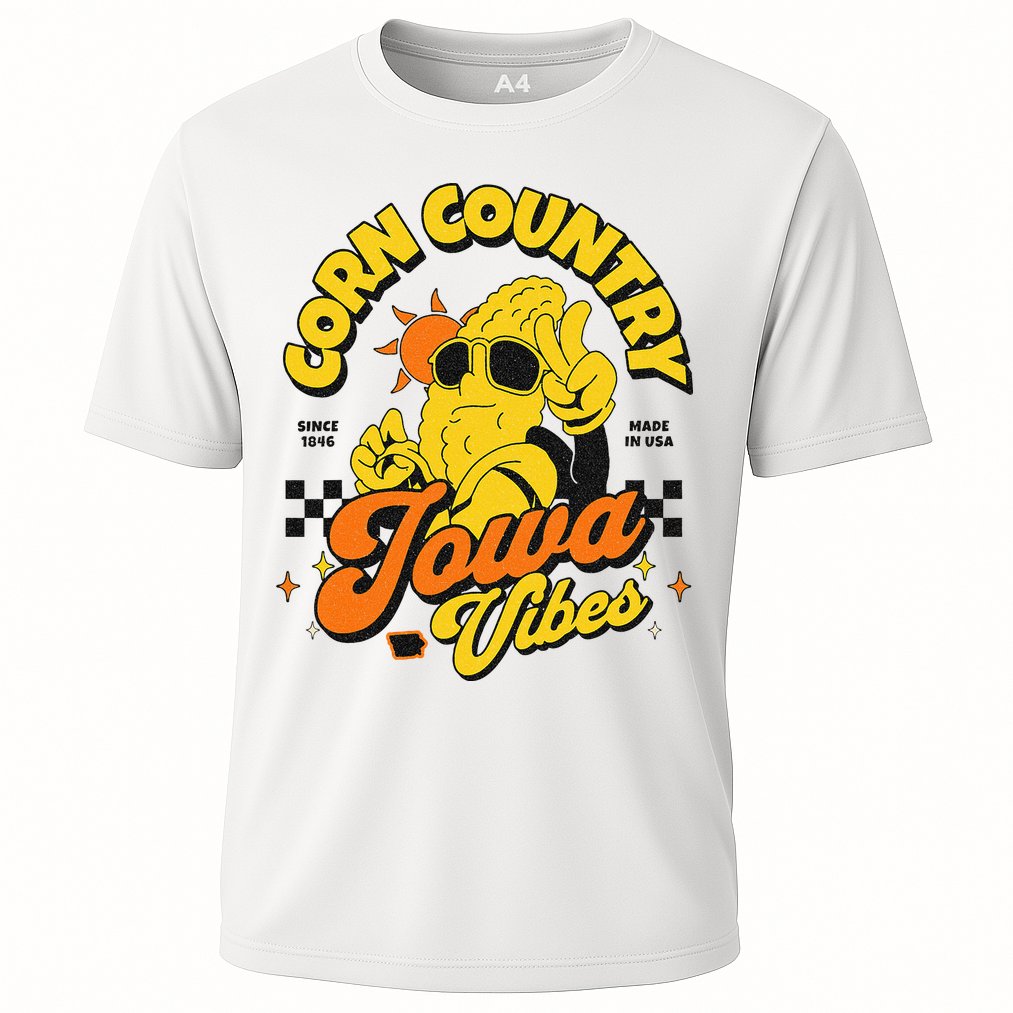 Corn Country Iowa Vibes Since 1846 Farming Corn Iowa Cooling Performance Crew T-Shirt