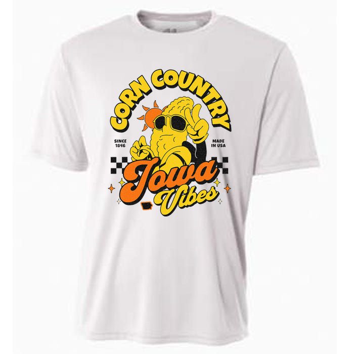 Corn Country Iowa Vibes Since 1846 Farming Corn Iowa Cooling Performance Crew T-Shirt