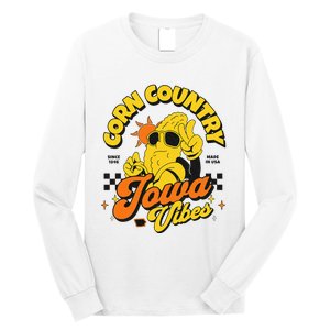 Corn Country Iowa Vibes Since 1846 Farming Corn Iowa Long Sleeve Shirt