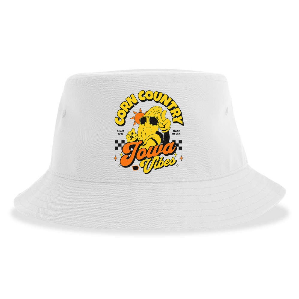 Corn Country Iowa Vibes Since 1846 Farming Corn Iowa Sustainable Bucket Hat