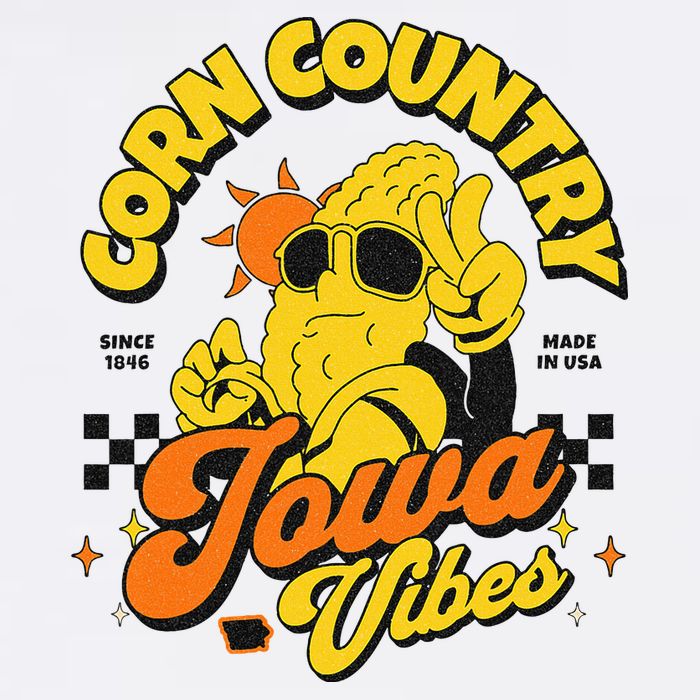 Corn Country Iowa Vibes Since 1846 Farming Corn Iowa Button