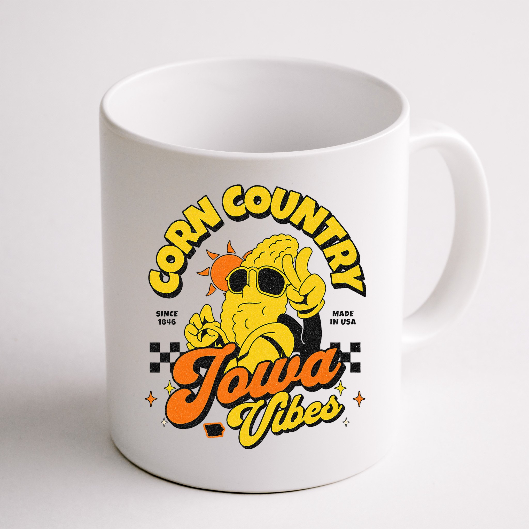 Corn Country Iowa Vibes Since 1846 Farming Corn Iowa Mug