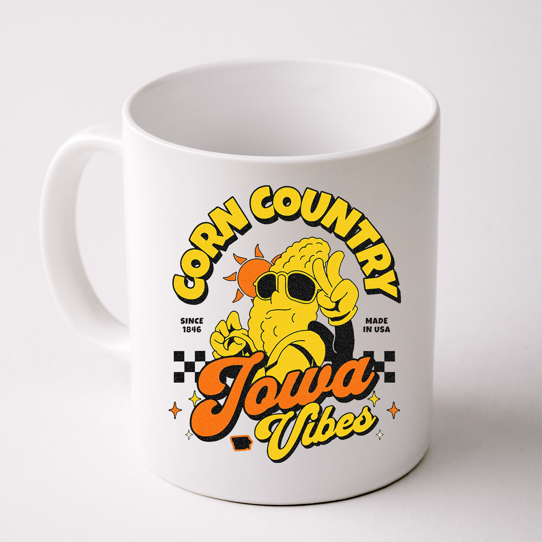 Corn Country Iowa Vibes Since 1846 Farming Corn Iowa Mug