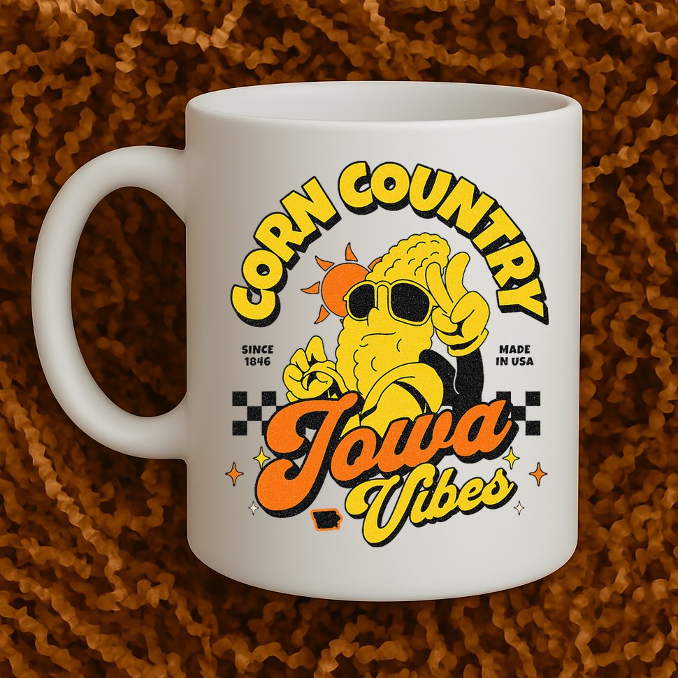 Corn Country Iowa Vibes Since 1846 Farming Corn Iowa Mug