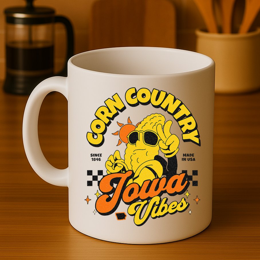 Corn Country Iowa Vibes Since 1846 Farming Corn Iowa Mug