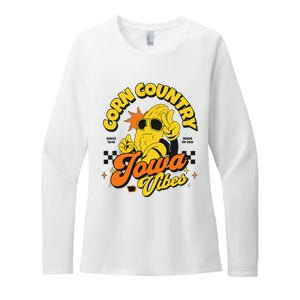 Corn Country Iowa Vibes Since 1846 Farming Corn Iowa Womens CVC Long Sleeve Shirt