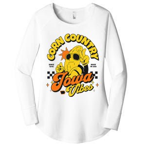 Corn Country Iowa Vibes Since 1846 Farming Corn Iowa Women's Perfect Tri Tunic Long Sleeve Shirt