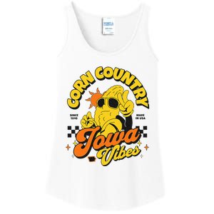 Corn Country Iowa Vibes Since 1846 Farming Corn Iowa Ladies Essential Tank