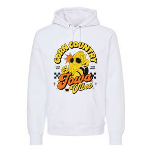 Corn Country Iowa Vibes Since 1846 Farming Corn Iowa Premium Hoodie