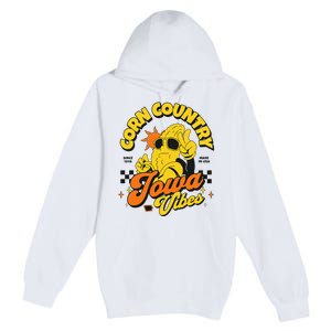 Corn Country Iowa Vibes Since 1846 Farming Corn Iowa Premium Pullover Hoodie