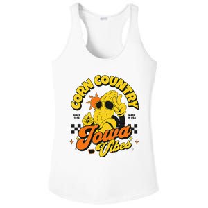 Corn Country Iowa Vibes Since 1846 Farming Corn Iowa Ladies PosiCharge Competitor Racerback Tank