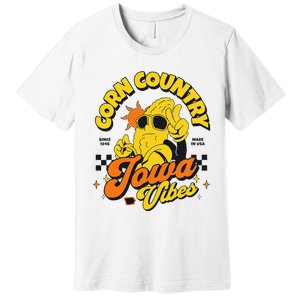 Corn Country Iowa Vibes Since 1846 Farming Corn Iowa Premium T-Shirt