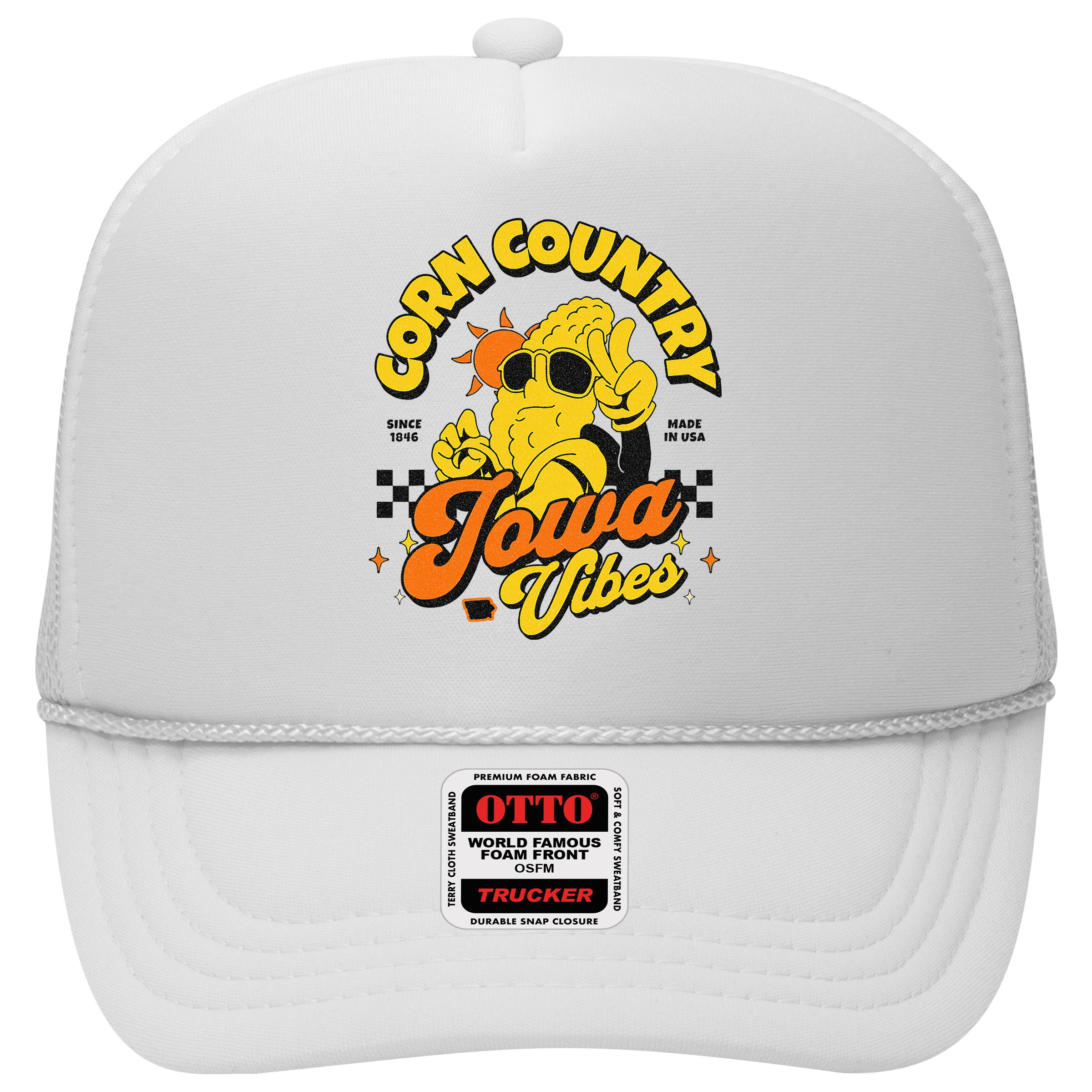 Corn Country Iowa Vibes Since 1846 Farming Corn Iowa Hat