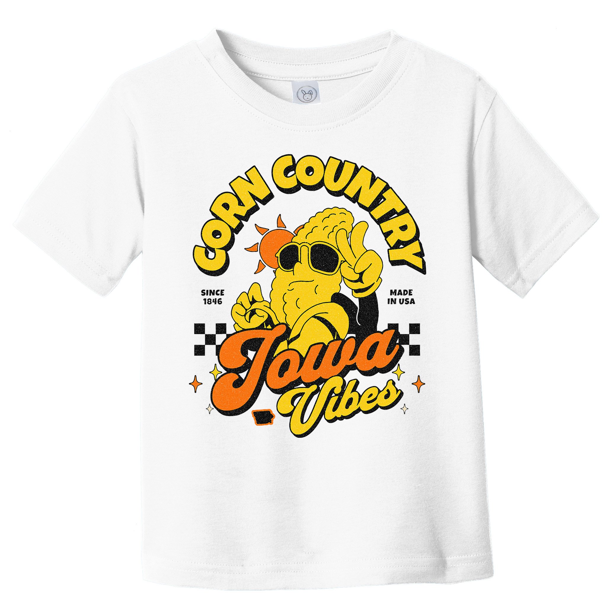 Corn Country Iowa Vibes Since 1846 Farming Corn Iowa Toddler T-Shirt