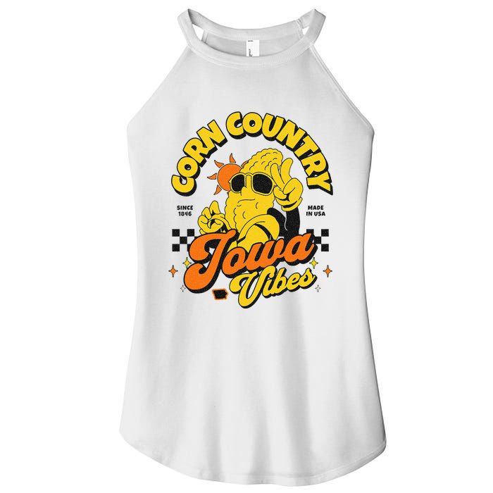 Corn Country Iowa Vibes Since 1846 Farming Corn Iowa Women's Perfect Tri Rocker Tank