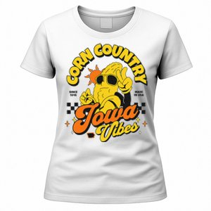 Corn Country Iowa Vibes Since 1846 Farming Corn Iowa Women's T-Shirt