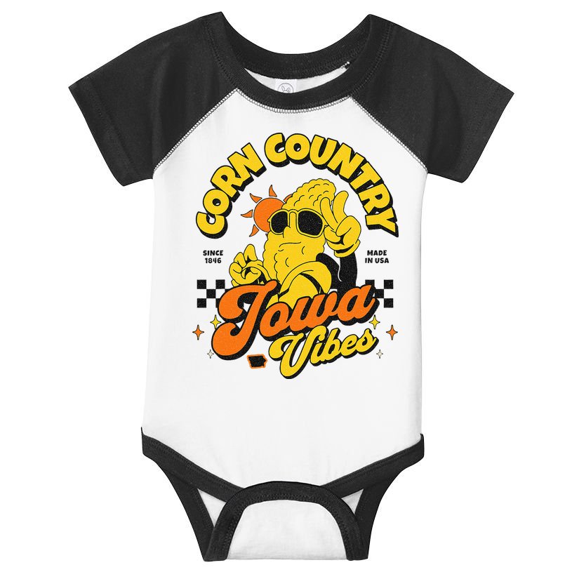 Corn Country Iowa Vibes Since 1846 Farming Corn Iowa Infant Baby Jersey Bodysuit