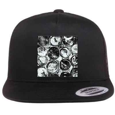 Circles Flat Bill Trucker Hat