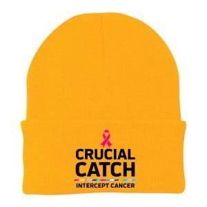 Crucial Catch Intercept Cancer Knit Cap Winter Beanie