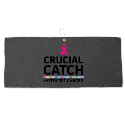 Crucial Catch Intercept Cancer Large Microfiber Waffle Golf Towel