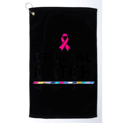 Crucial Catch Intercept Cancer Platinum Collection Golf Towel