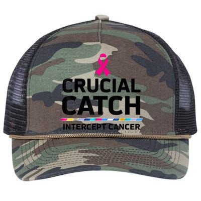 Crucial Catch Intercept Cancer Retro Rope Trucker Hat Cap