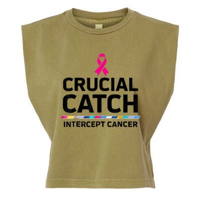 Crucial Catch Intercept Cancer Garment-Dyed Women's Muscle Tee