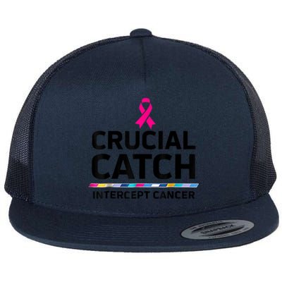 Crucial Catch Intercept Cancer Flat Bill Trucker Hat