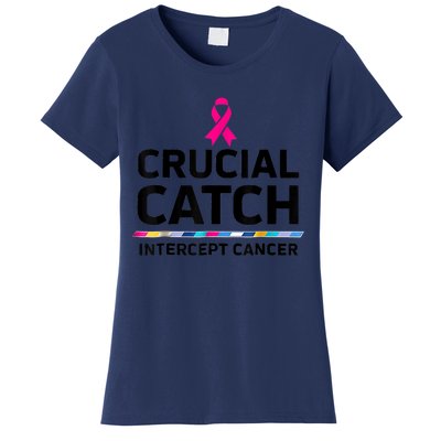 Crucial Catch Intercept Cancer Women's T-Shirt