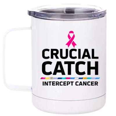 Crucial Catch Intercept Cancer 12 oz Stainless Steel Tumbler Cup