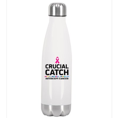 Crucial Catch Intercept Cancer Stainless Steel Insulated Water Bottle