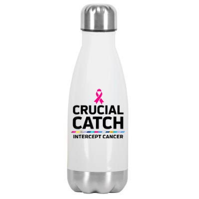 Crucial Catch Intercept Cancer Stainless Steel Insulated Water Bottle