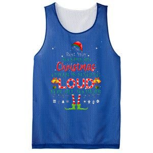 Christmas Cheer Is Singing Loud For All To Hear Santa Elf Mesh Reversible Basketball Jersey Tank