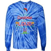 Christmas Cheer Is Singing Loud For All To Hear Santa Elf Tie-Dye Long Sleeve Shirt