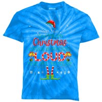 Christmas Cheer Is Singing Loud For All To Hear Santa Elf Kids Tie-Dye T-Shirt