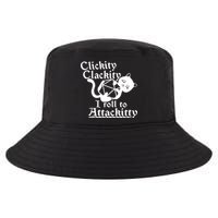 Clickity Clackity I Roll To Attackkitty Clickity Clackity Game Dice Cool Comfort Performance Bucket Hat