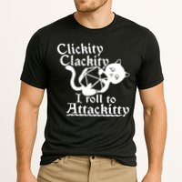 Clickity Clackity I Roll To Attackkitty Clickity Clackity Game Dice Performance Shirt