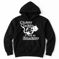Clickity Clackity I Roll To Attackkitty Clickity Clackity Game Dice Hoodie