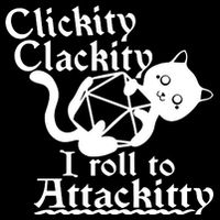 Clickity Clackity I Roll To Attackkitty Clickity Clackity Game Dice Full-Length Apron With Pockets
