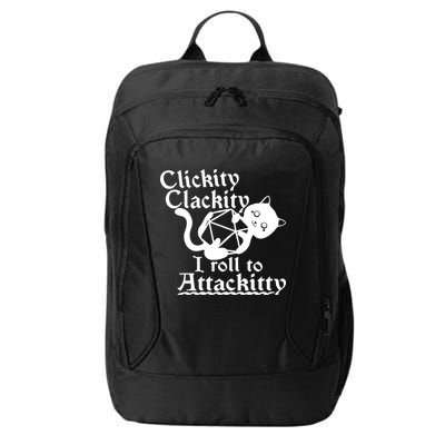 Clickity Clackity I Roll To Attackkitty Clickity Clackity Game Dice City Backpack