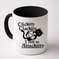 Clickity Clackity I Roll To Attackkitty Clickity Clackity Game Dice Mug