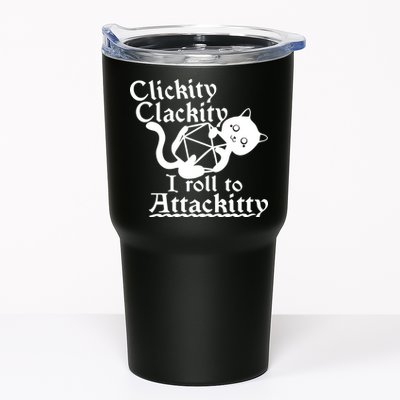 Clickity Clackity I Roll To Attackkitty Clickity Clackity Game Dice Tumbler