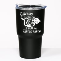 Clickity Clackity I Roll To Attackkitty Clickity Clackity Game Dice Tumbler