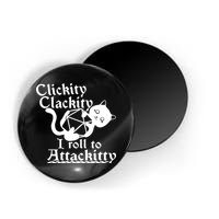 Clickity Clackity I Roll To Attackkitty Clickity Clackity Game Dice Magnet