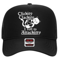 Clickity Clackity I Roll To Attackkitty Clickity Clackity Game Dice Trucker Hat