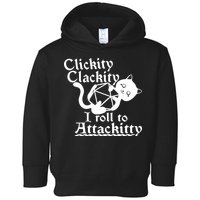 Clickity Clackity I Roll To Attackkitty Clickity Clackity Game Dice Toddler Hoodie