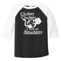 Clickity Clackity I Roll To Attackkitty Clickity Clackity Game Dice Toddler Fine Jersey T-Shirt