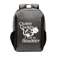 Clickity Clackity I Roll To Attackkitty Clickity Clackity Game Dice Vector Backpack