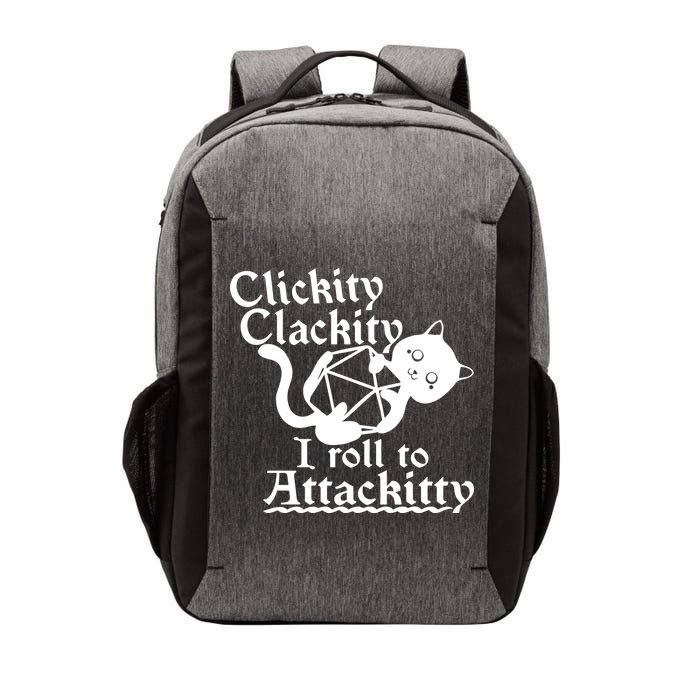 Clickity Clackity I Roll To Attackkitty Clickity Clackity Game Dice Vector Backpack